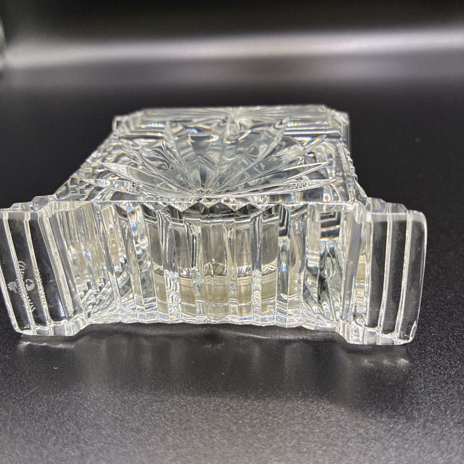 Waterford Pavillion Cut Crystal desk clock in original box | eBay