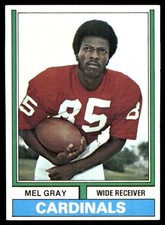 Mel Gray 1974 Topps #8 St. Louis Cardinals NFL READ FREE SHIPPING AutographDen