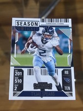 Tyjae Spears 2024 Panini Contenders #96 Season Ticket Tennessee Titans