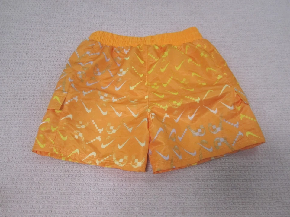 Pantaloncini Nike Ragazzo XL Giallo Arancione Casual Atletici Pull On Casual Cargo - Immagine 2 di 4