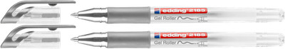 2x edding 2185 Gelroller silber