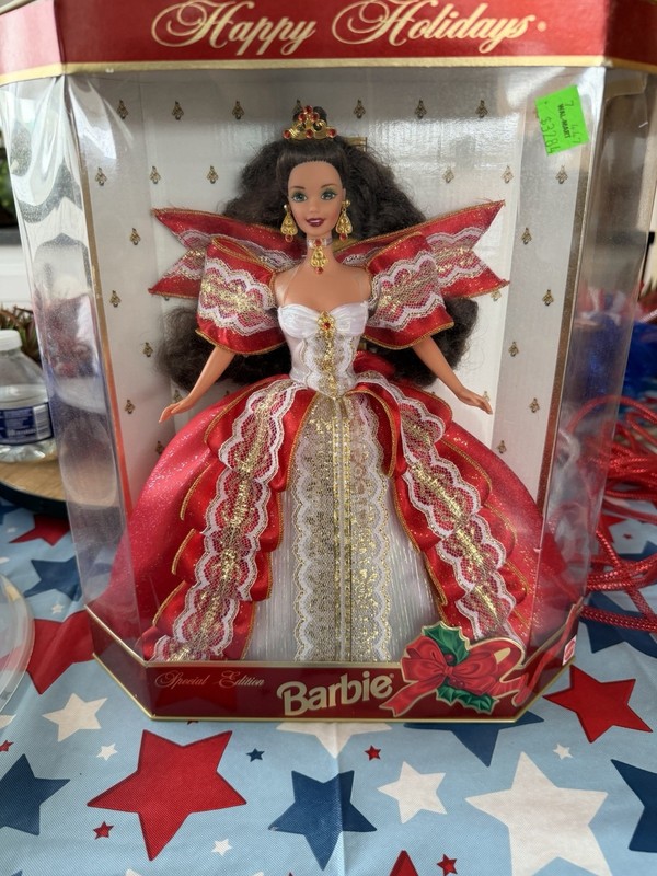 Barbie Happy Holidays 10th Anniversary Special Edition Doll 11.5in Unopened