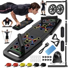 Push Up Board,Home Gym,Portable Exercise Equipment,Pilates Bar and 20 Fitness...