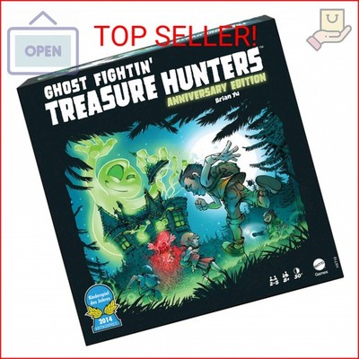 Mattel Games Ghost Fightin  Treasure Hunters Anniversary Edition Board Game, Coo