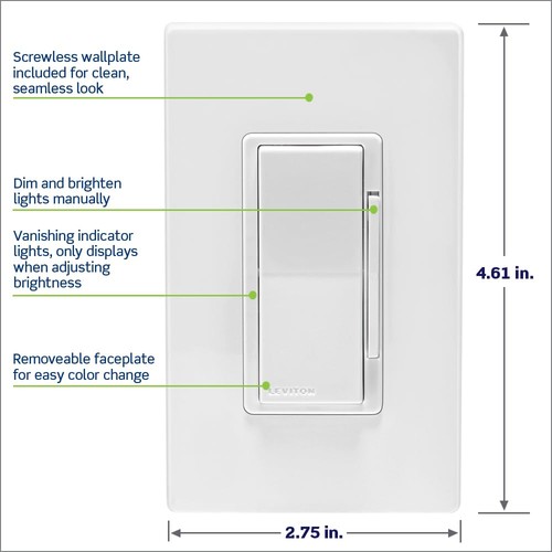 Decora Smart Dimmer Switch, Wi-Fi 2nd Gen, Neutral Wire Required, Works with ... - Picture 5 of 7