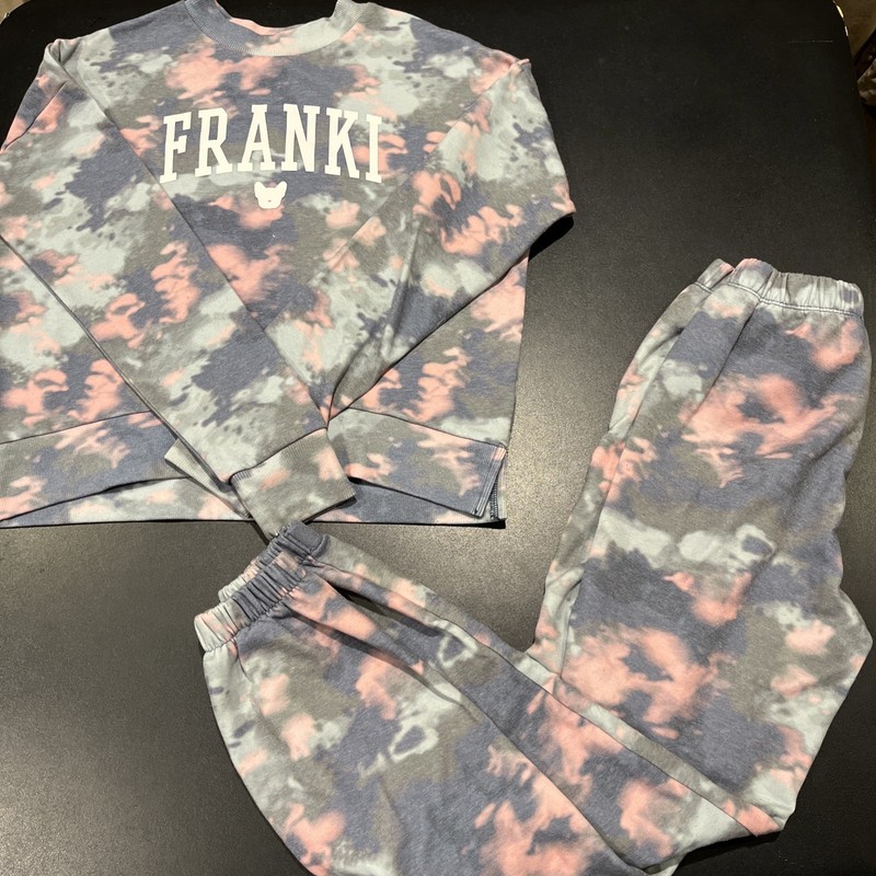 Girls Franki Tie-Dye Crop Top Sweater and Sweat-pant Set Size 14