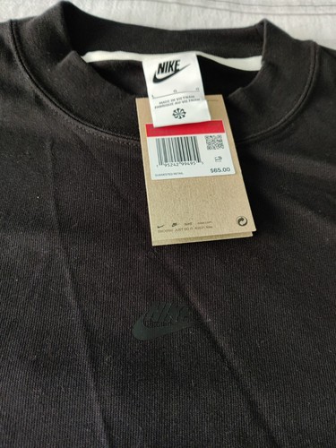 Nike Sportswear Pullover Herren Large Essential schwarz Baumwolle Stehkragen Oberteil - Bild 5 von 16