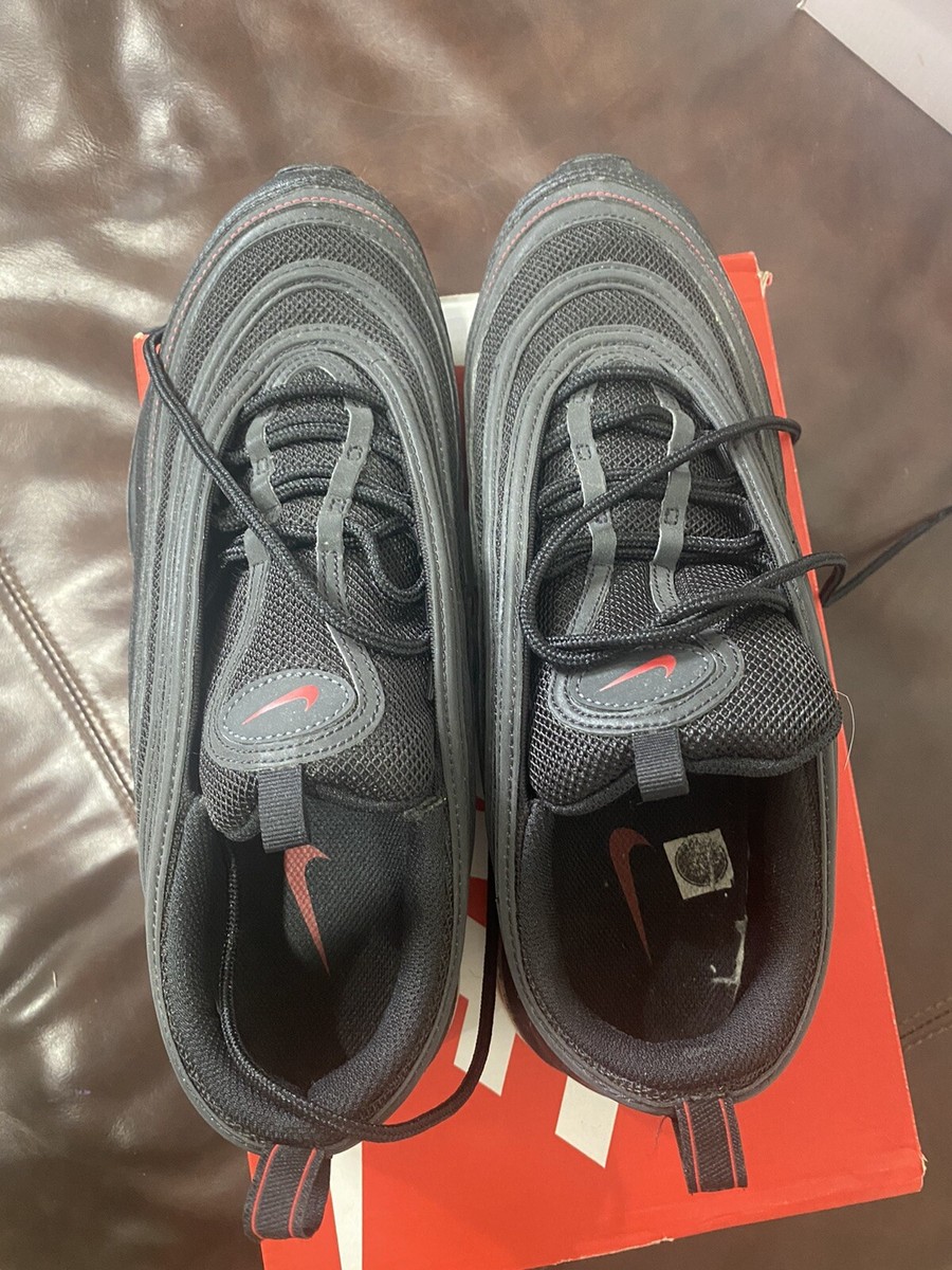 Nike Air Max 97 Mens Shoes Black University Red DH4092-001 SIZE