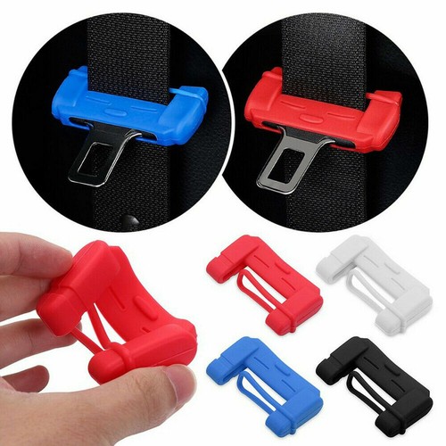 4x Car Seat Belt Buckle Clip Silicone Anti-Scratch Protector Cover Accessories - Picture 3 of 20