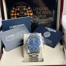 New Longines Spirit Zulu Time 42mm Blue Dial GMT Steel Men's Watch L38124936 4