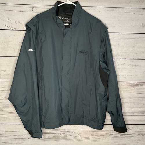 FootJoy DryJoys Gatx Rail Lined Full Zip Windbreakers Golf Jacket Men Size XL - Picture 10 of 12