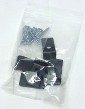 Eight 8 Black Metal Speaker Grill Clamp with Waffle Screws