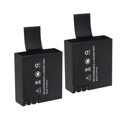 2Battery 900mAh for SJCAM SJ4000WiFi/SJ4000 AIR/SJ5000WiFi/SJ5000 Elitex/Eken H9
