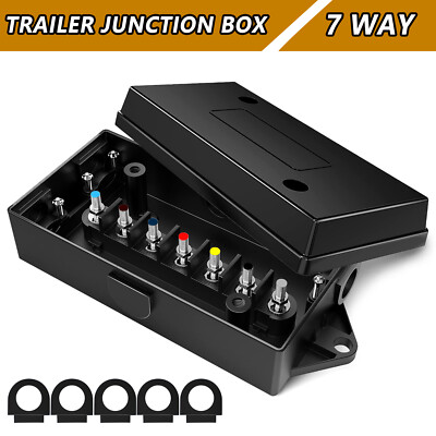 7 Way Electrical Trailer Wire Cable Connection Connector Light Wire ...