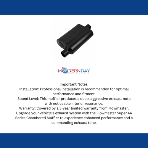 Silenciador Flowmaster Super 44 serie 2,5" O/C 942546 - Imagen 9 de 9