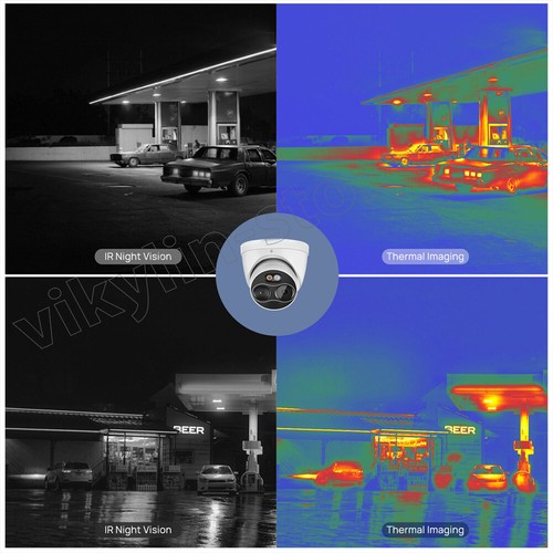 Dahua 4MP OEM TPC-DF1241-S8 Thermal Hybrid Bullet Camera Heat Smoking Detection - Picture 14 of 23