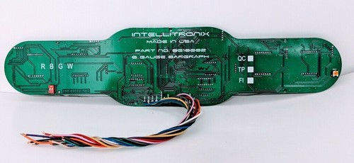 Universal 6 Gauge Analog Dash Panel Green LED Bargraph Gauges Made In The USA - Picture 4 of 8