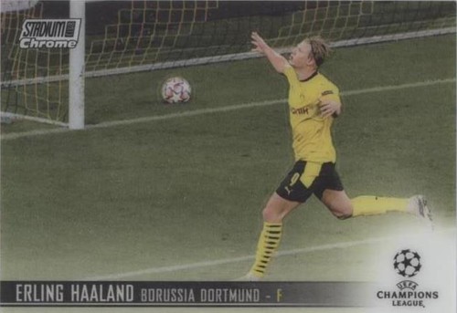 2023 ERLING HAALAND TOPPS CHROME STADIUM CLUB UEFA CHAMPIONS