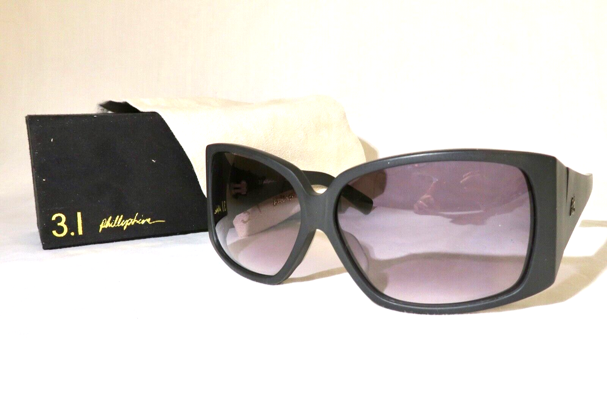 NEW Phillip Lim 3.1 Sunglasses Skyler Matte Black 66-13-120 