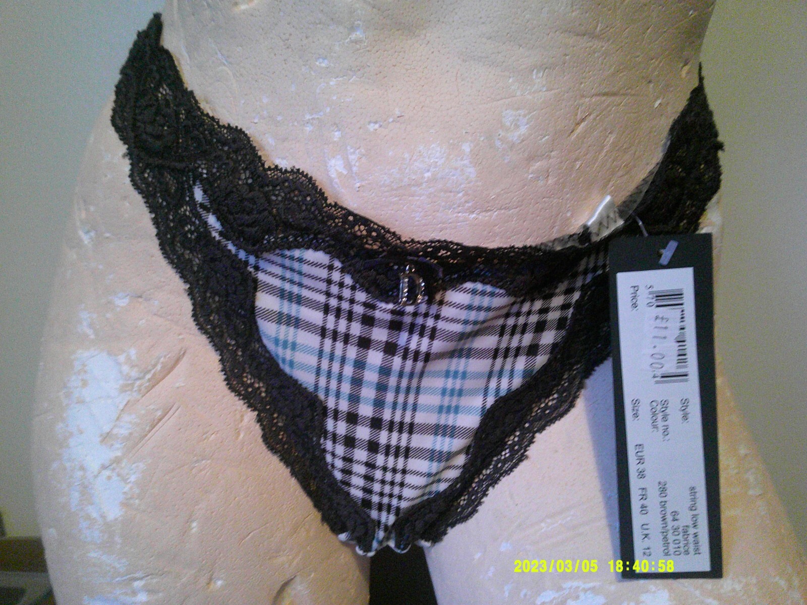 Isabell Kristensen Brown Petrol Thong UK 12 EU 38 New Dreams