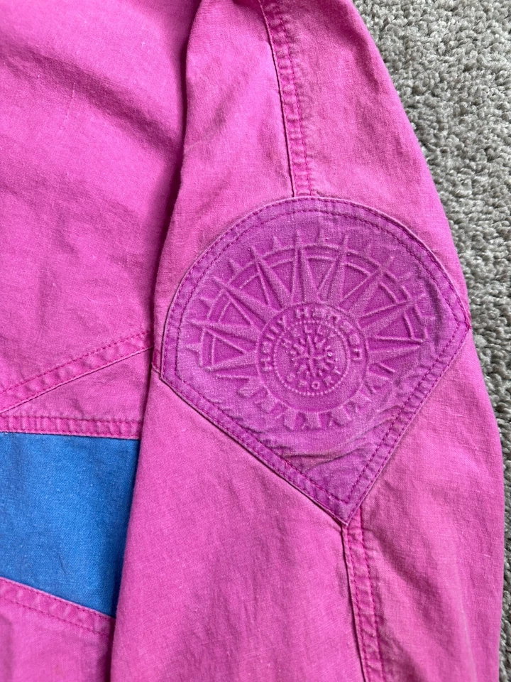 VINTAGE Helly Hansen Jacket Women's XL Pink Ski Parka Colorblock Pullover Coat - Image 4 of 4