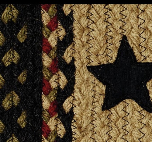 Tartan Star Braided Area Rug By IHF Rugs. Oval & Rectangle. Many Sizes. - Picture 4 of 31