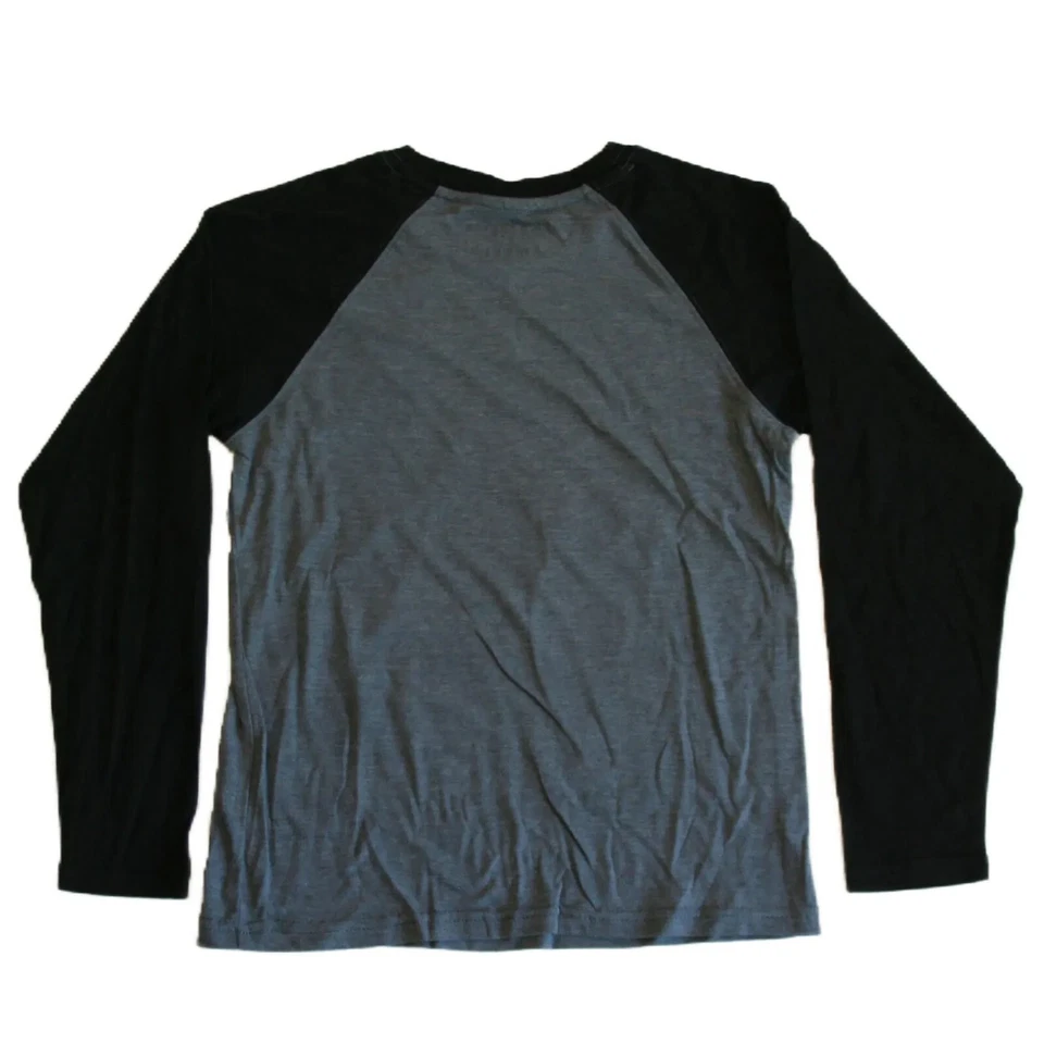 Camiseta Five Nights at Freddy's Big Boy's Gris/Negro Raglán Manga Larga - Nueva con Etiquetas Foto 2 de 4