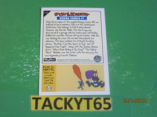 THE SIMPSONS SERIES 1 1993 SINGLE CARD(S) NEW YOU CHOOSE - Picture 108 of 164