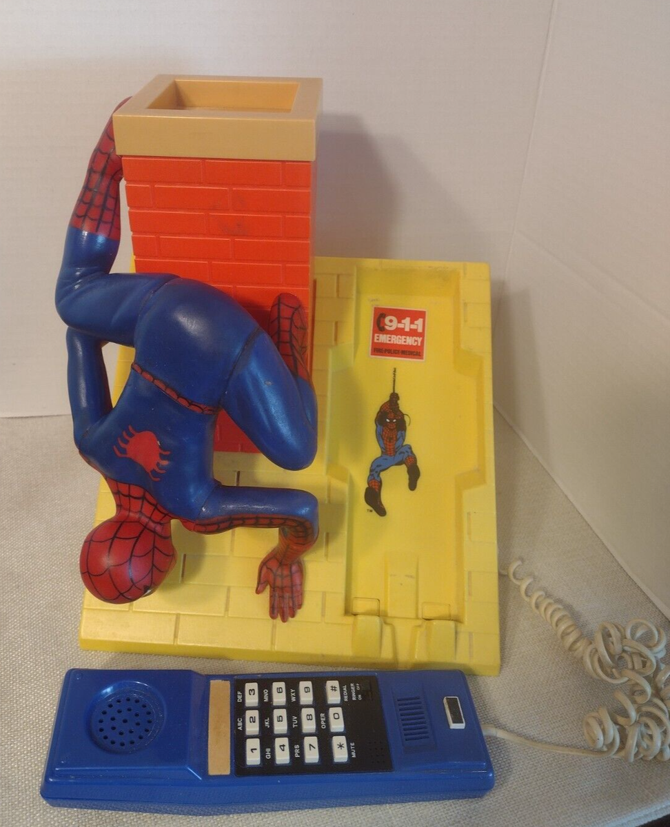 【希少】ビンテージ　スパイダーマン　テレフォン 希少】ビンテージ スパイダーマン テレフォン