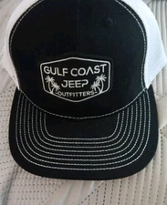 Golf Coast Jeep Outfitters Snapback Hat Black And White Baseball Hat Adjustable 