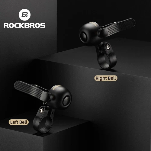 RockBros Fahrrad Klingel Links/Rechts, 100dB Glocke Klassisch für Lenker 22,2mm - Bild 2 von 15