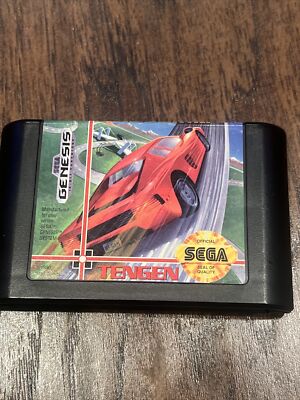 Hard Drivin' (Sega Genesis, 1991) * Cart Only *ferrari Testarossa On Cover EuC
