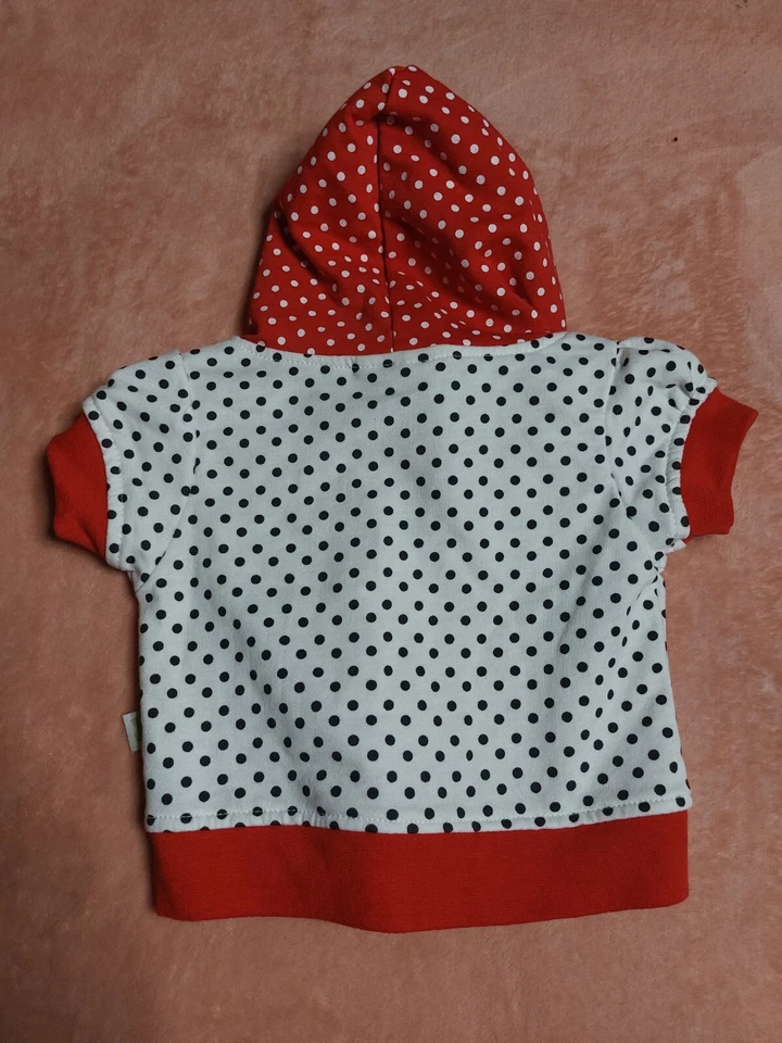Sudadera con Capucha Duck Duck Goose Infantil Niñas Blanco Rojo Fresa Cremallera Talla 0-3 Meses Foto 4 de 4