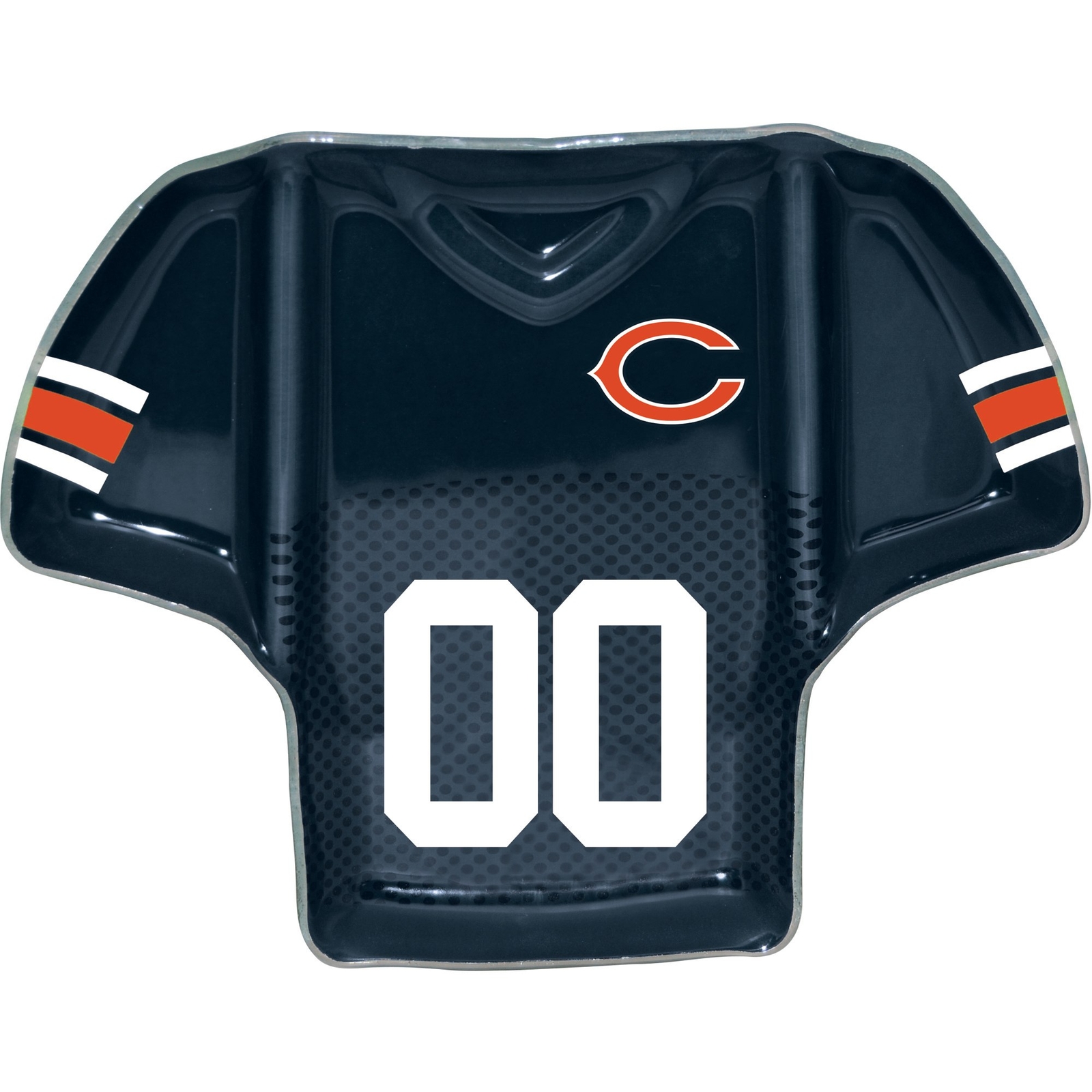 Поднос для чипсов и соуса Chicago Bears Glass Jersey