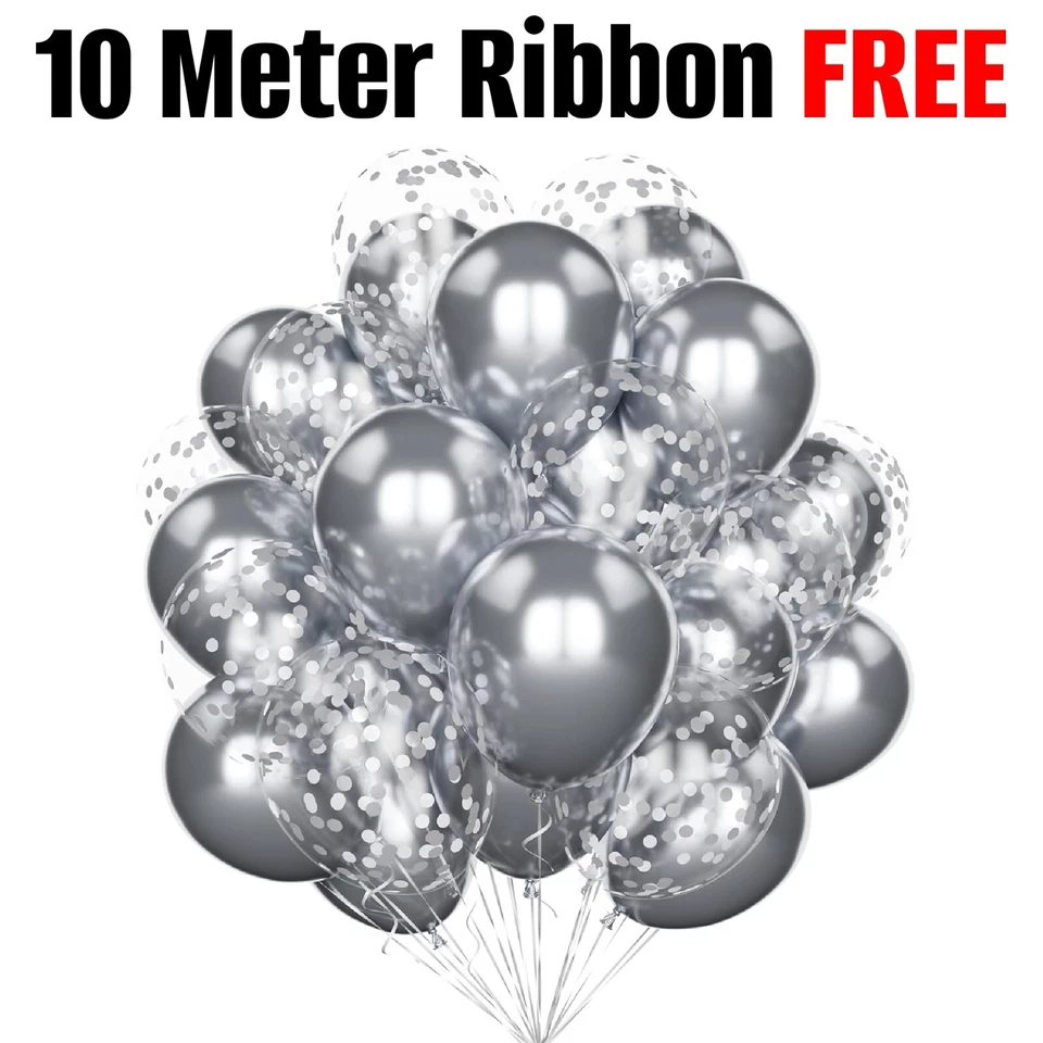 30 X воздушные шары гелий/воздух металлический хром воздушные шары свадьбы качества вечеринки день рождения - Изображение 3 из 4