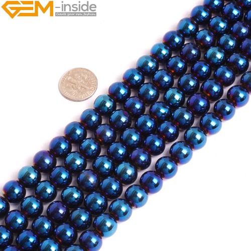 Metal Bead Spaers Hematite Reflections Stone For Jewelry Making 15" Various - 第 22/123 張圖片