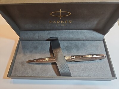 Parker Sonnet Chiselled Silber CC, Kugelschreiber,  In Geschenkbox,  Neu