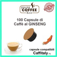 100 capsule cialde CAFFE' AL GINSENG compatibile CAFFITALY