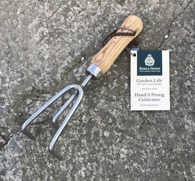 Kent & Stowe Garden Life Stainless Steel 3 Prong Claw Cultivator