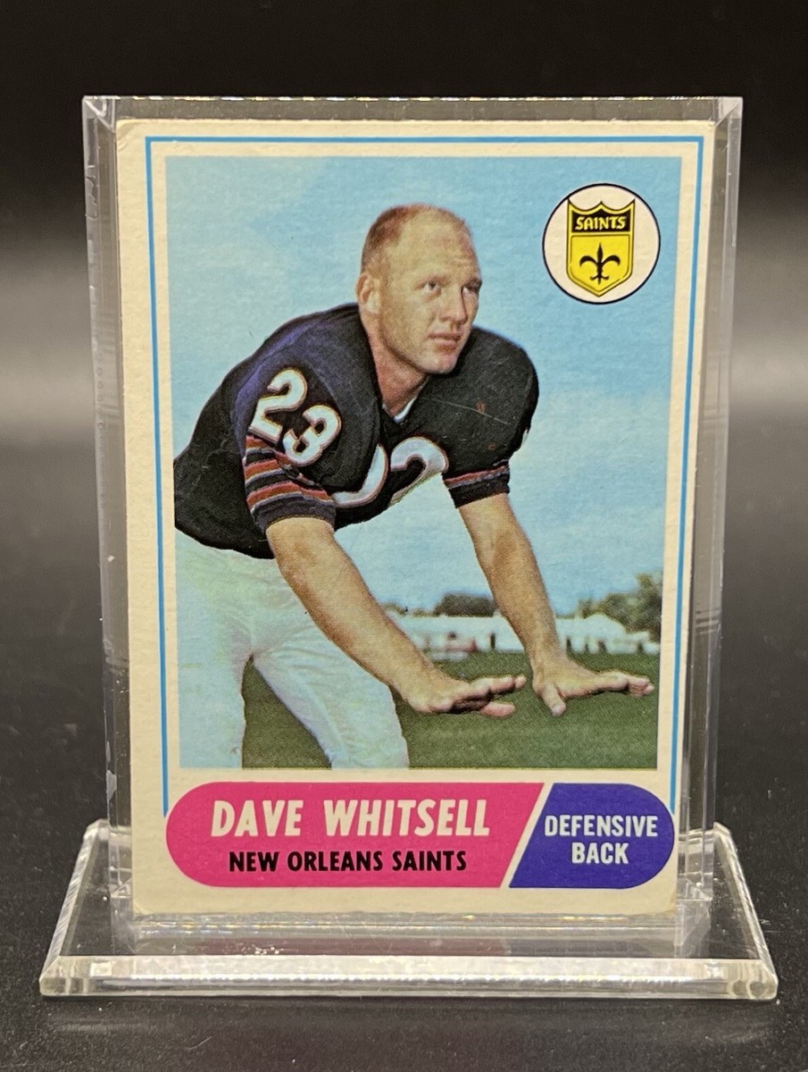1968 TOPPS FOOTBALL #82 DAVE WHITSELL NEW ORLEANS SAINTS | eBay