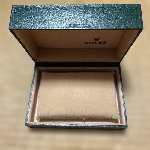 Rolex Watch Empty green wood case box retro 68.00.2 Leather from Japan Used - Picture 9 of 16