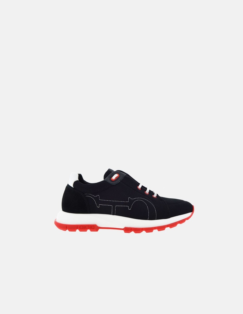 Sneakers Carolina Herrera Runner Initials Insignia Negro Talla 44 - Main Image