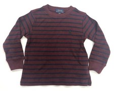 Polo Ralph Lauren Boy's Dark Maroon Long Sleeve Crewneck Shirt