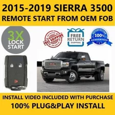 100% Plug & Play Remote Start Starter 2015-2018 GMC SIERRA 3500