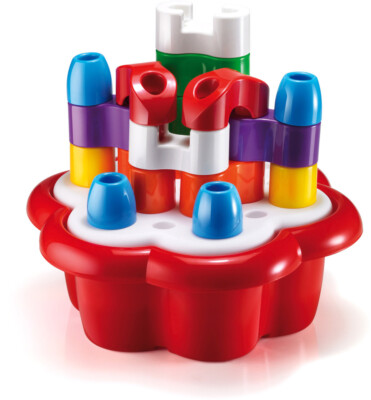 Quercetti Steckbox Daisy Bausteine für Kinder Motorik Kinderschloß