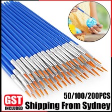 50-200PCS Fine Paint Brushes Small Brush Bulk for Detail Painting Craft Art Gift