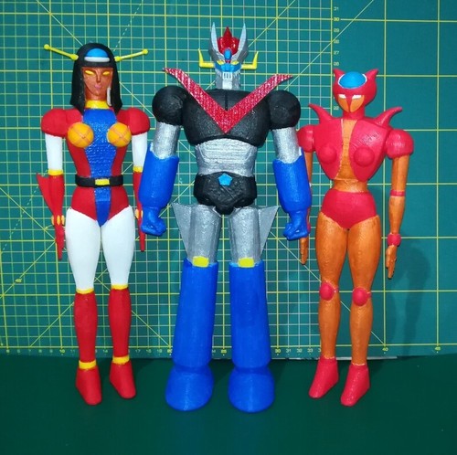 Great Mazinger Grande Mazinga Statua 30CM + JET SCRANDER 3D Print TOYSFAKTORY® - Foto 4 di 8