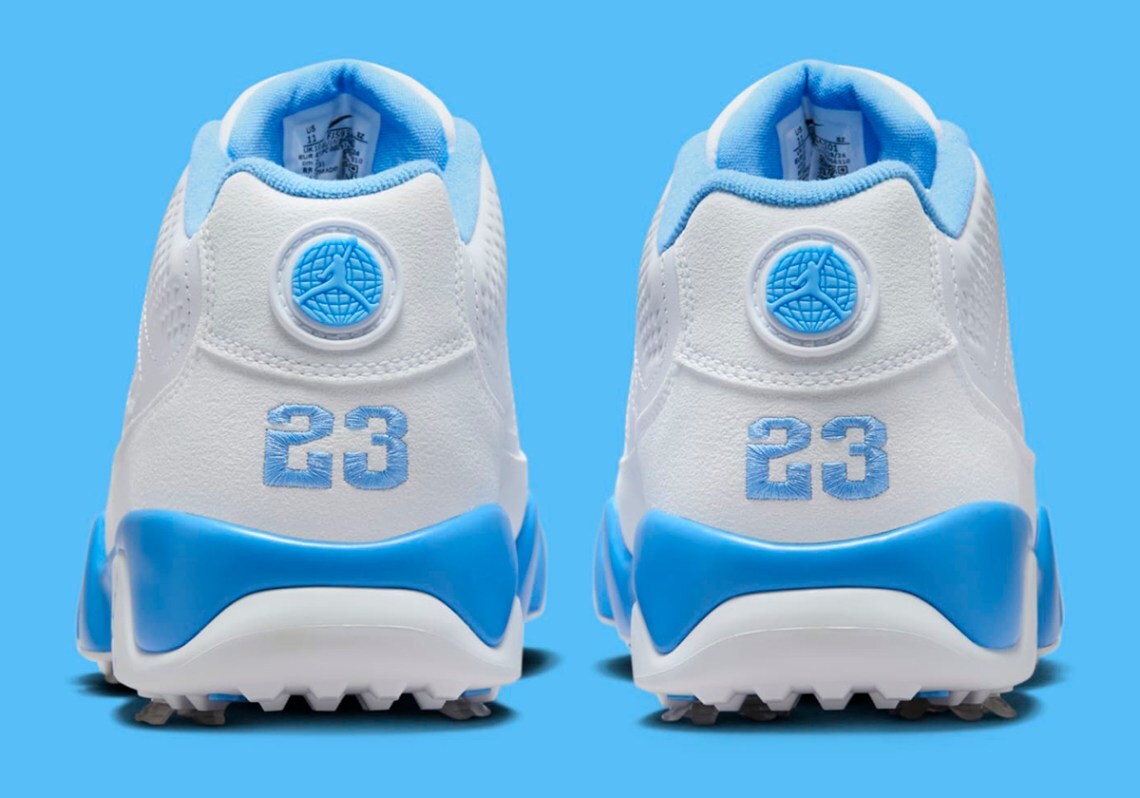 Nike Air Jordan 9 Retro Low G Golf UNC University Blue White