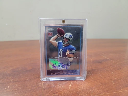 2009 Topps Chrome Matthew Stafford RC Rookie Autographed #TC210 