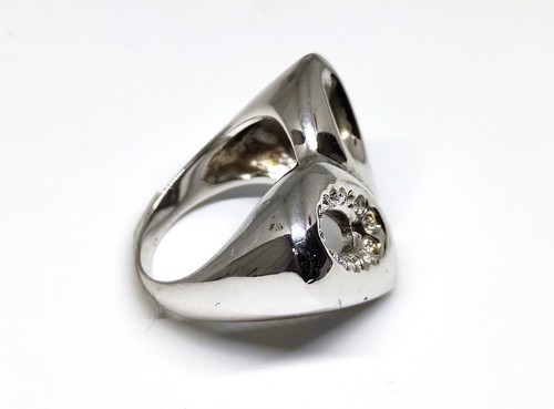 Anello donna argento 925 Linea2 a cuore maschera cristalli Swarovski mis. 16 - Foto 12 di 16